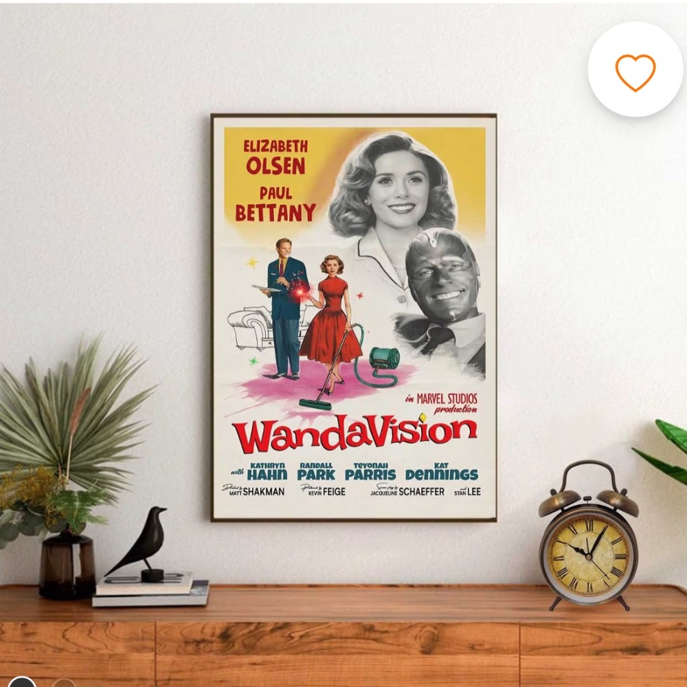 🧙♀️🤖Marvel WandaVision Retro poster - Picture 2 of 3